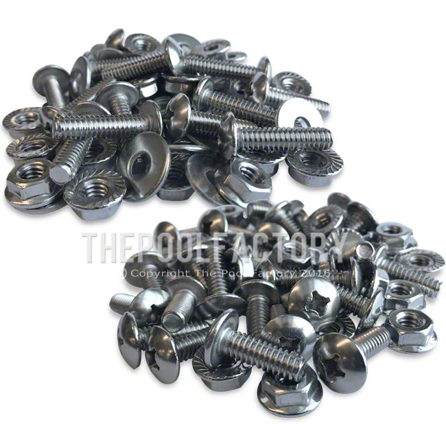 Wall Hardware for Stainless Steel Service Panel of Saltwater 8000/LX/Twilight Pool Models