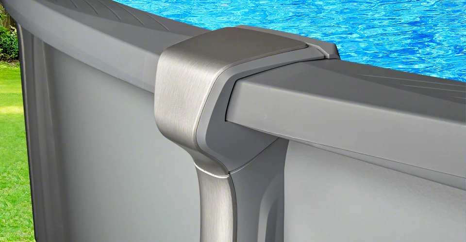 27'x54" Saltwater Aurora Round Pool with Resin Wall - Image 3