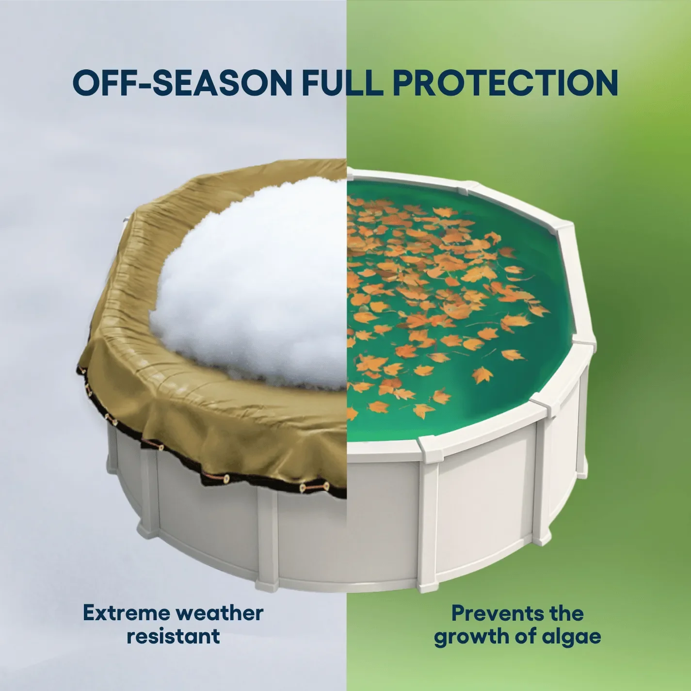 8'x12' Oval Ultimate Guard Winter Cover - Image 8